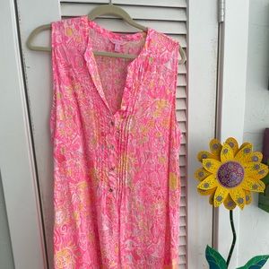 Bright and Sunny Lilly Pulitzer linen dress. Gently worn